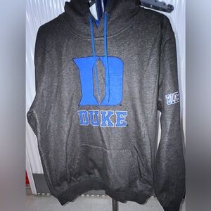 Gray and Blue Men's Hoodie elite duke hoodie for men size large